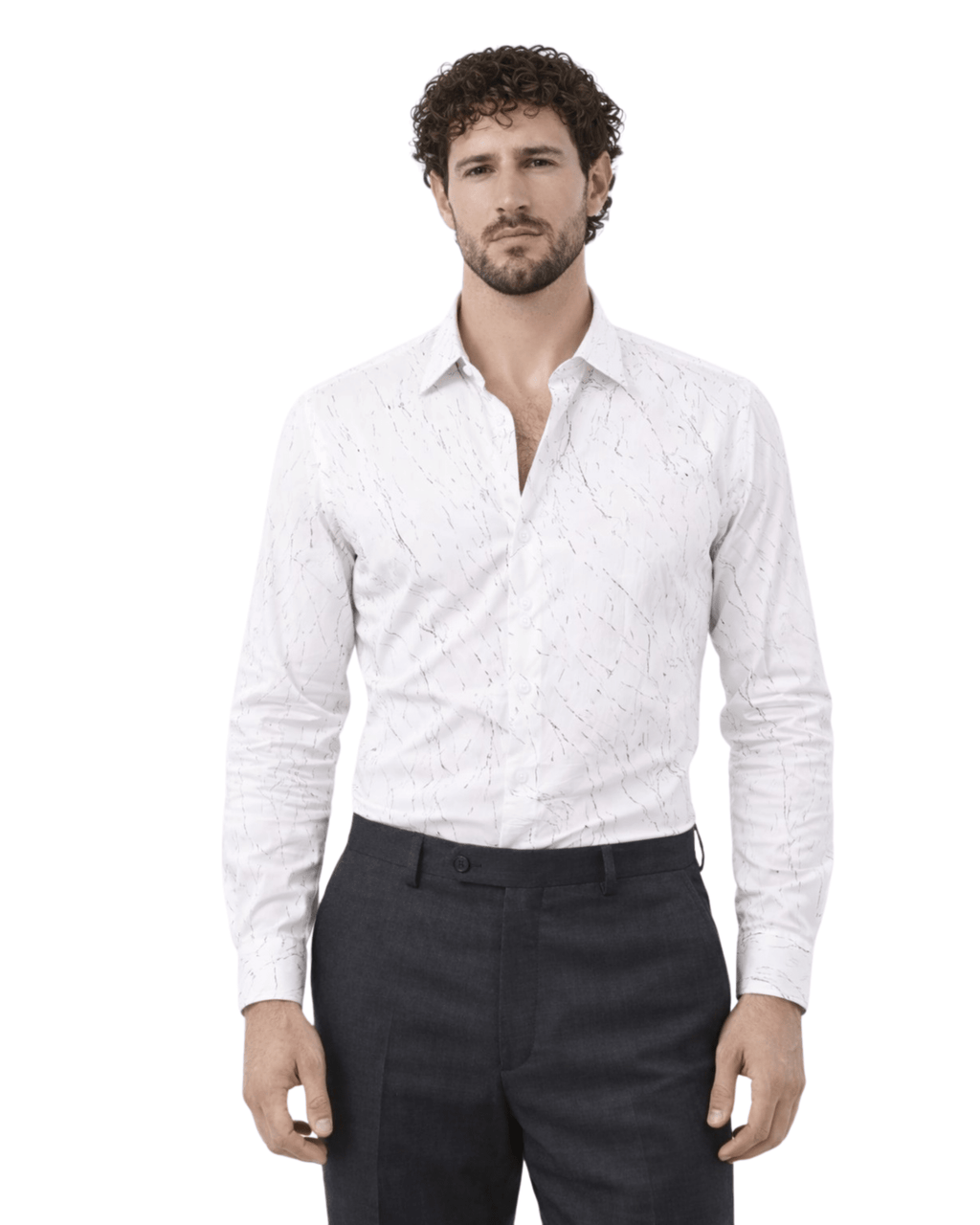 Imported Creasing Ivory White Crackle Shirt – Premium Statement Wear - KakahuImported Creasing Ivory White Crackle Shirt – Premium Statement WearKakahuKakahu