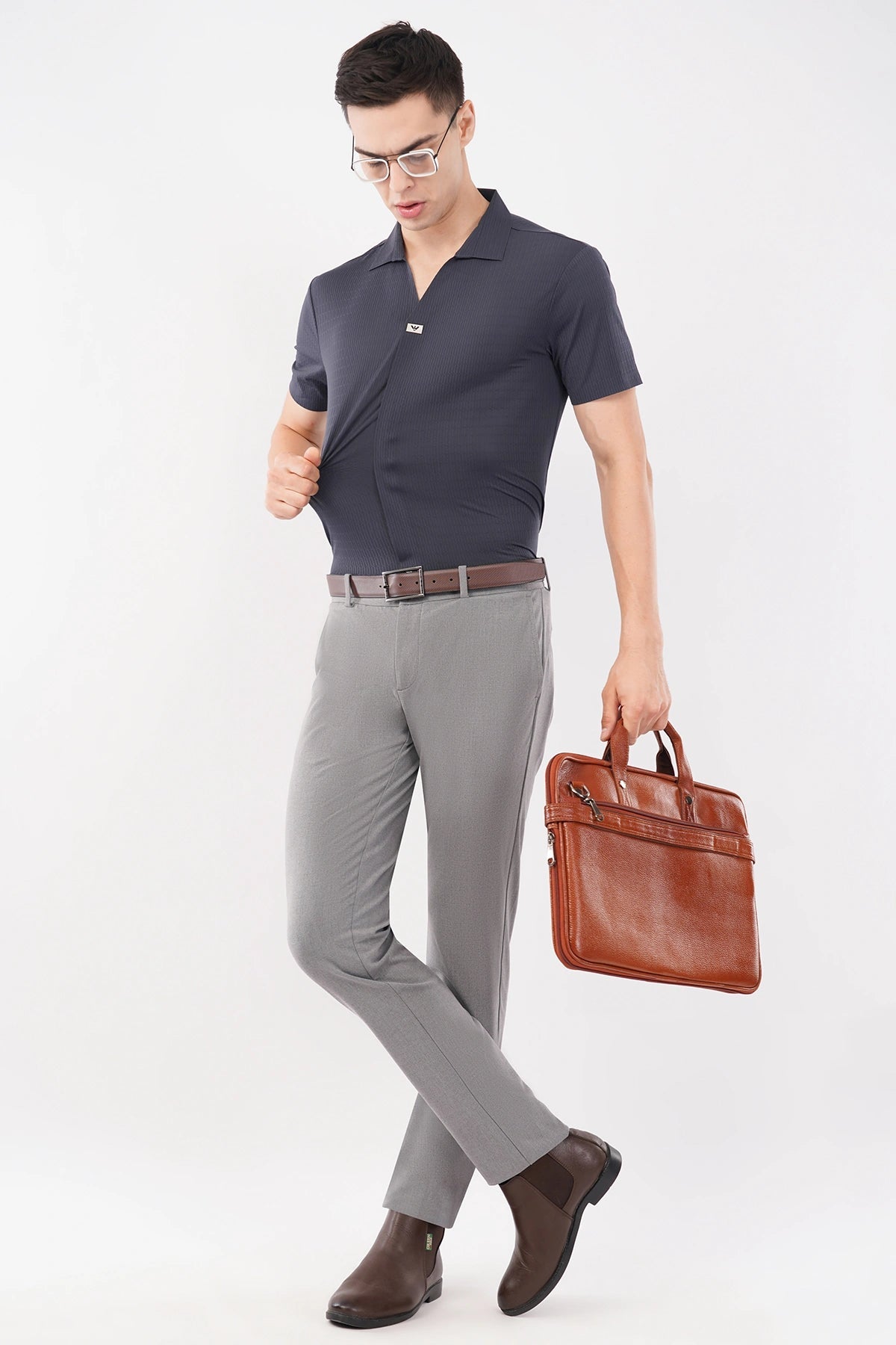 Midnight Elite Polo Professional Shirt – Seamless Office Wear - KakahuMidnight Elite Polo Professional Shirt – Seamless Office WearKakahuKakahu