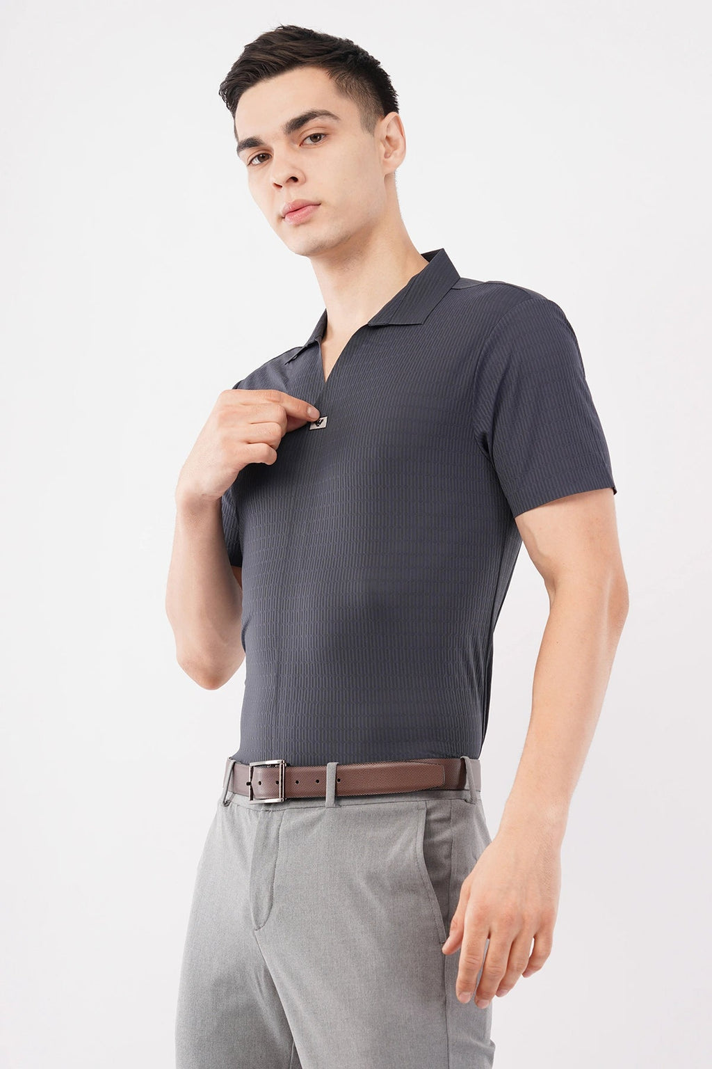 Midnight Elite Polo Professional Shirt – Seamless Office Wear - KakahuMidnight Elite Polo Professional Shirt – Seamless Office WearKakahuKakahu