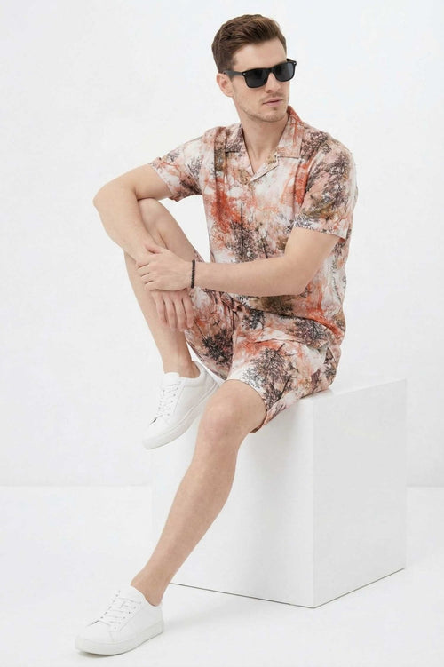 Modern Tree Silhouette Co-Ord Set – Premium Printed Casual Wear