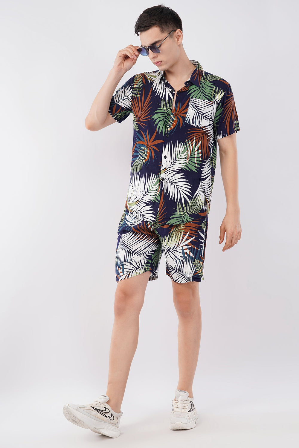 Multi - Color Tropical Print Co - Ord Set – Vibrant Summer Wear - KakahuMulti - Color Tropical Print Co - Ord Set – Vibrant Summer WearKakahuKakahu