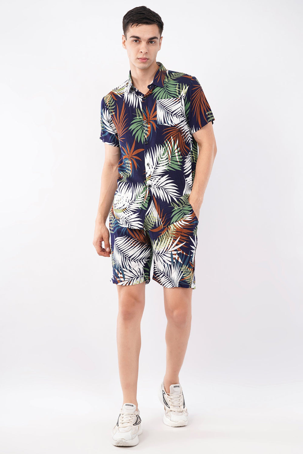 Multi - Color Tropical Print Co - Ord Set – Vibrant Summer Wear - KakahuMulti - Color Tropical Print Co - Ord Set – Vibrant Summer WearKakahuKakahu