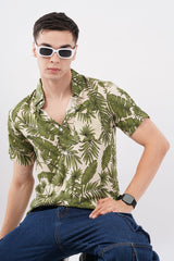 Natural Coast Palm Print Shirt – Tropical Casual Wear - KakahuNatural Coast Palm Print Shirt – Tropical Casual WearKakahuKakahu