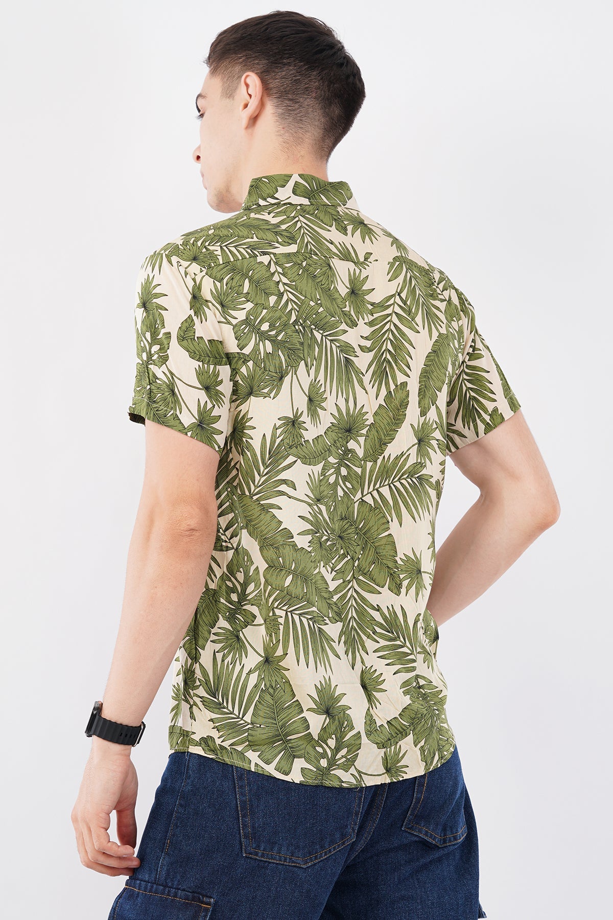 Natural Coast Palm Print Shirt – Tropical Casual Wear - KakahuNatural Coast Palm Print Shirt – Tropical Casual WearKakahuKakahu