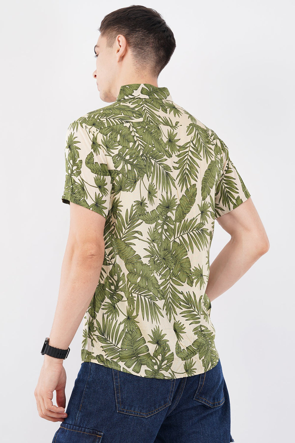 Natural Coast Palm Print Shirt – Tropical Casual Wear - KakahuNatural Coast Palm Print Shirt – Tropical Casual WearKakahuKakahu