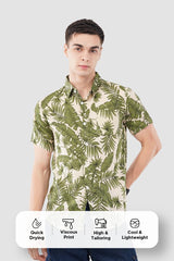 Natural Coast Palm Print Shirt – Tropical Casual Wear - KakahuNatural Coast Palm Print Shirt – Tropical Casual WearKakahuKakahu