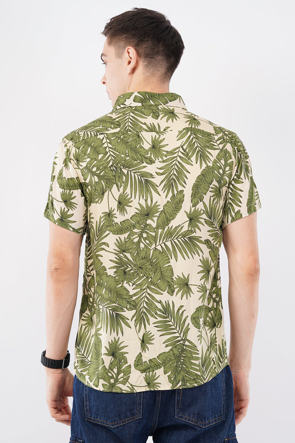 Natural Coast Palm Print Shirt – Tropical Casual Wear - KakahuNatural Coast Palm Print Shirt – Tropical Casual WearKakahuKakahu