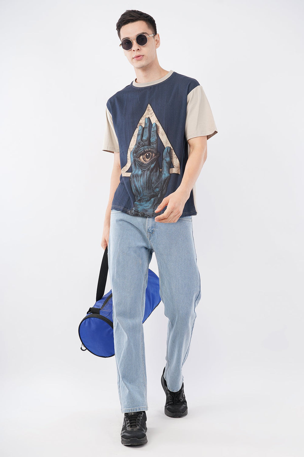 Navy Blue DTG Printed Organic Flex T-Shirt – Premium Comfort - KakahuNavy Blue DTG Printed Organic Flex T-Shirt – Premium ComfortKakahuKakahu