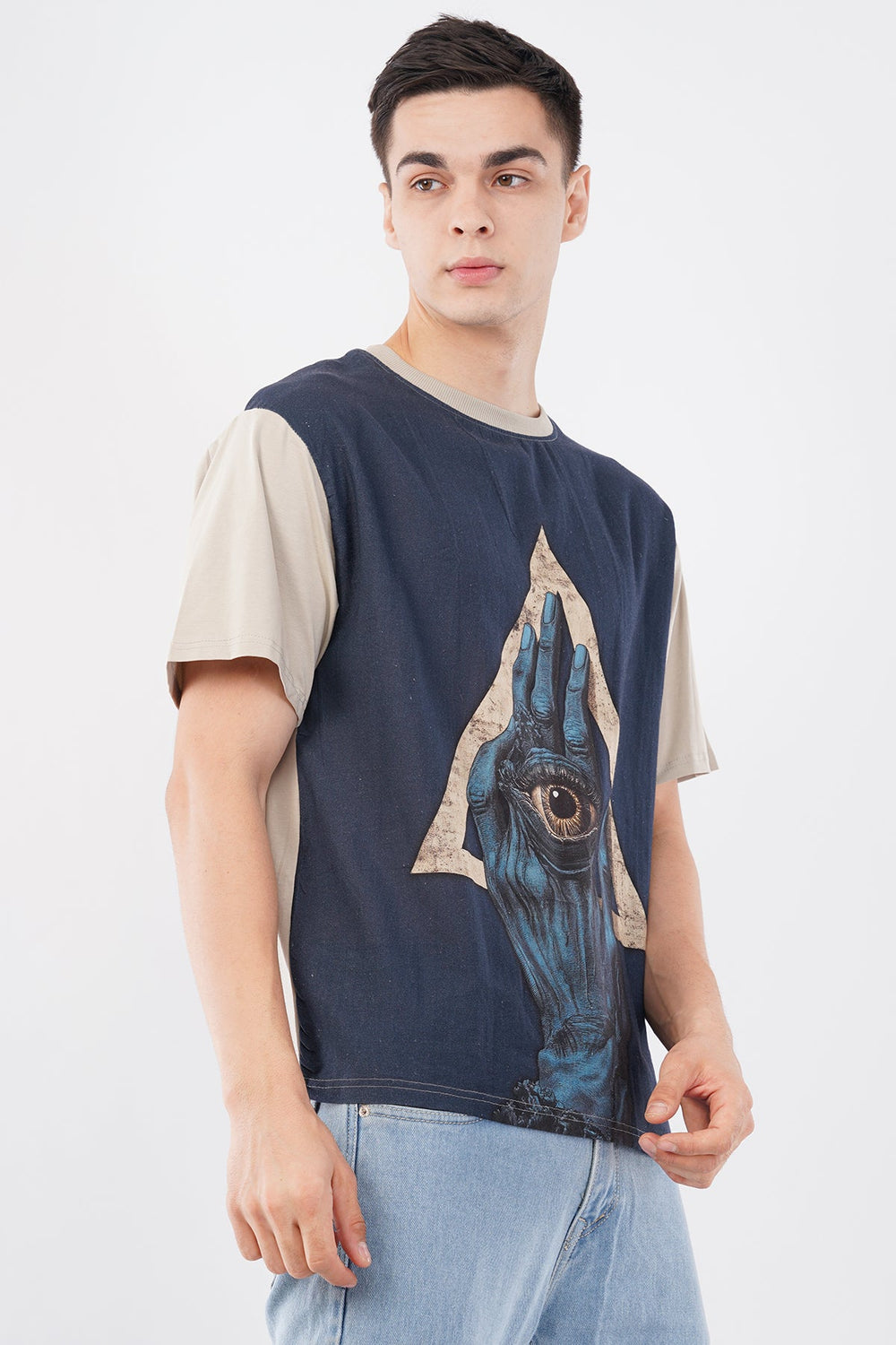 Navy Blue DTG Printed Organic Flex T-Shirt – Premium Comfort - KakahuNavy Blue DTG Printed Organic Flex T-Shirt – Premium ComfortKakahuKakahu