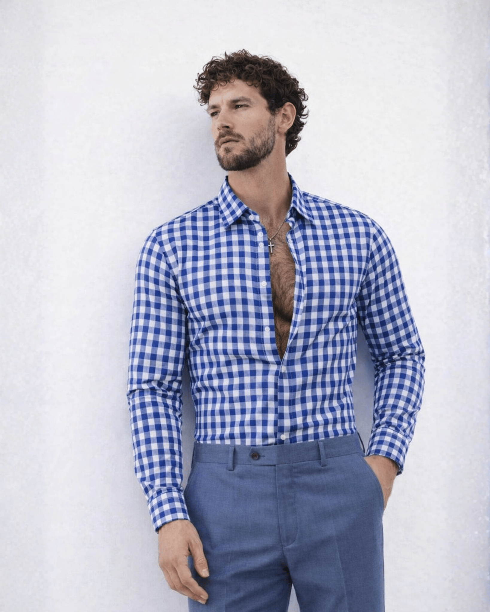 Navy Gingham Dress Shirt – Classic Checked Formal Wear - KakahuNavy Gingham Dress Shirt – Classic Checked Formal WearKakahuKakahu