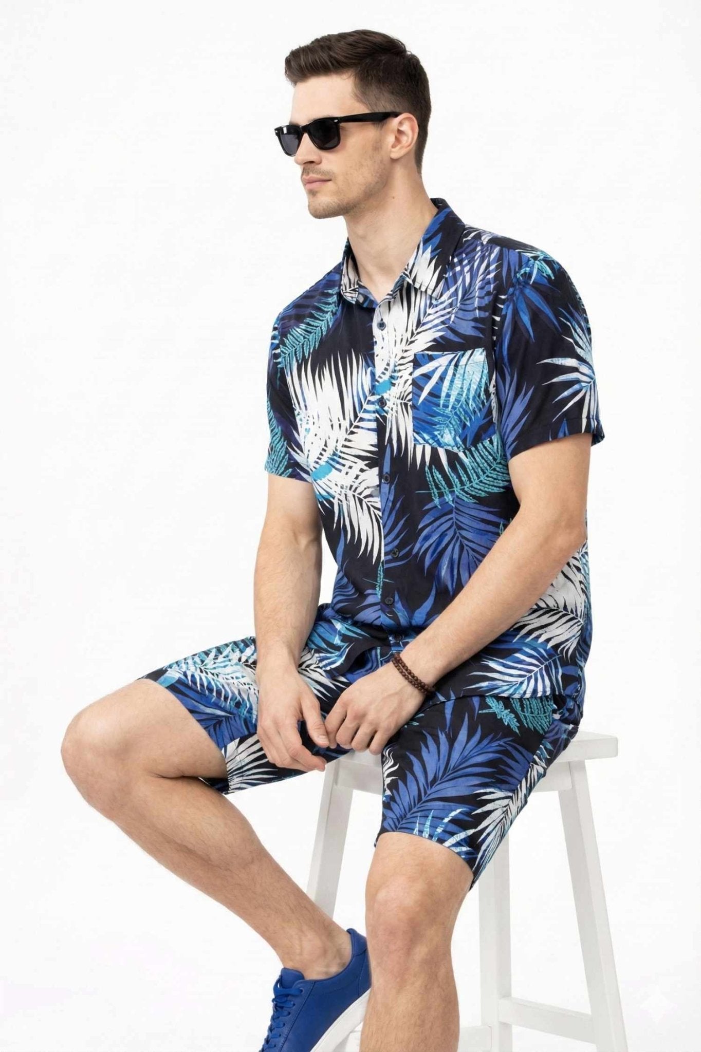 Ocean Blue Tropical Co - Ord Set – Premium Vacation Wear - KakahuOcean Blue Tropical Co - Ord Set – Premium Vacation WearKakahuKakahu