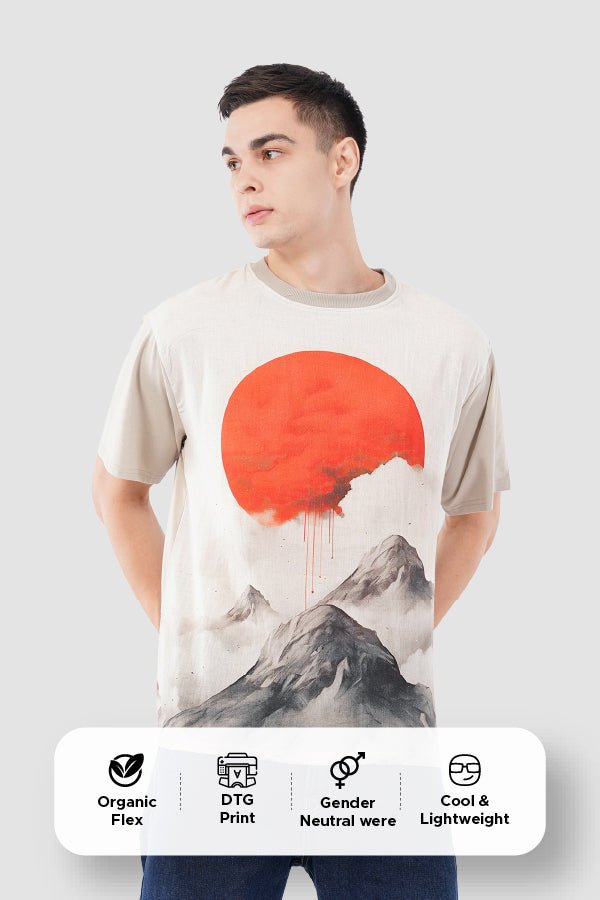 Off - White Sun DTG Printed Organic Flex T-Shirt – Eco - Friendly Streetwear - KakahuOff - White Sun DTG Printed Organic Flex T-Shirt – Eco - Friendly StreetwearKakahuKakahu