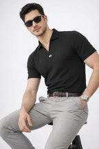 Onyx Black Signature Polo – Highest Breathable T-Shirt - KakahuOnyx Black Signature Polo – Highest Breathable T-ShirtKakahuKakahu