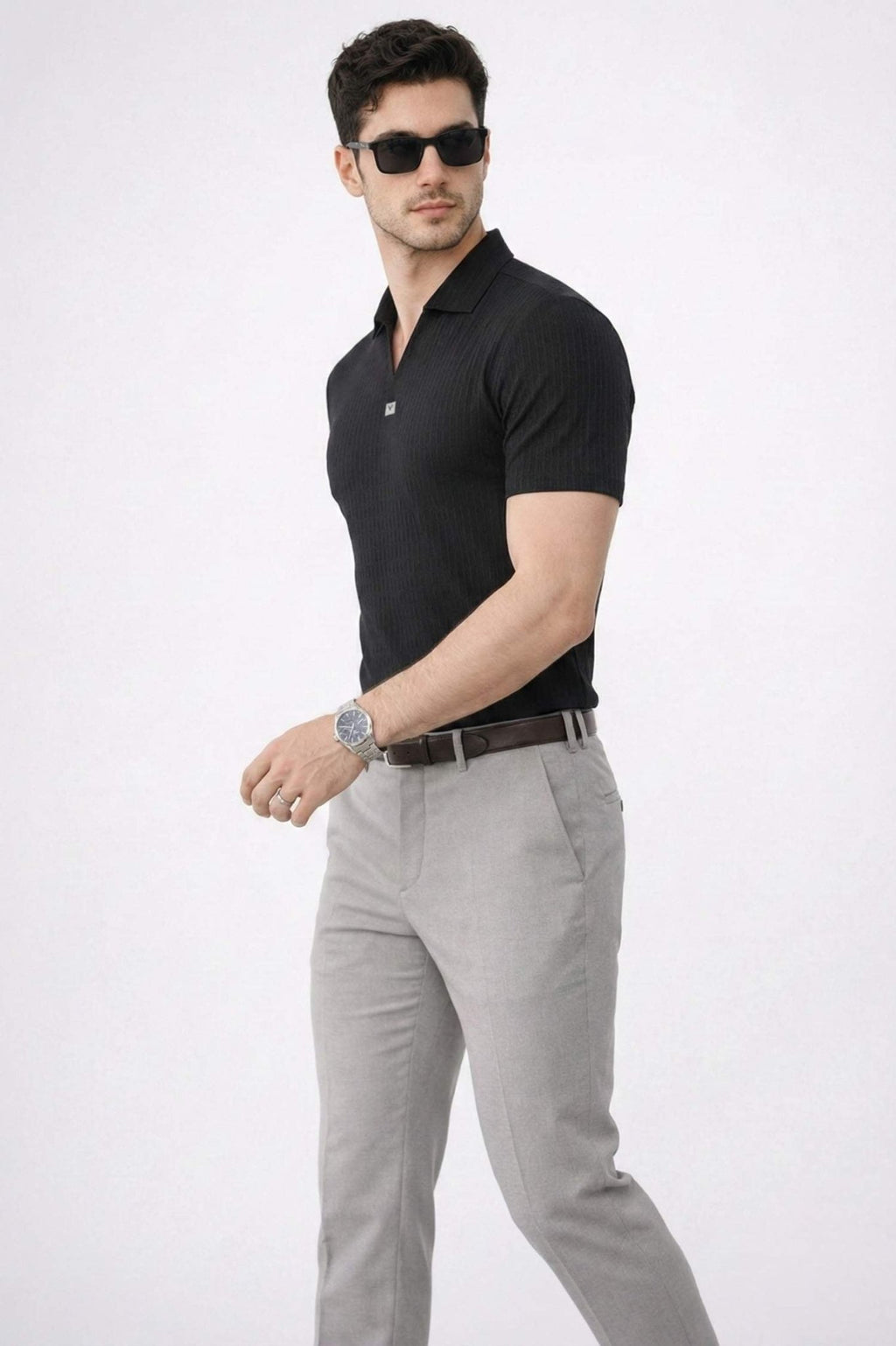 Onyx Black Signature Polo – Highest Breathable T-Shirt - KakahuOnyx Black Signature Polo – Highest Breathable T-ShirtKakahuKakahu