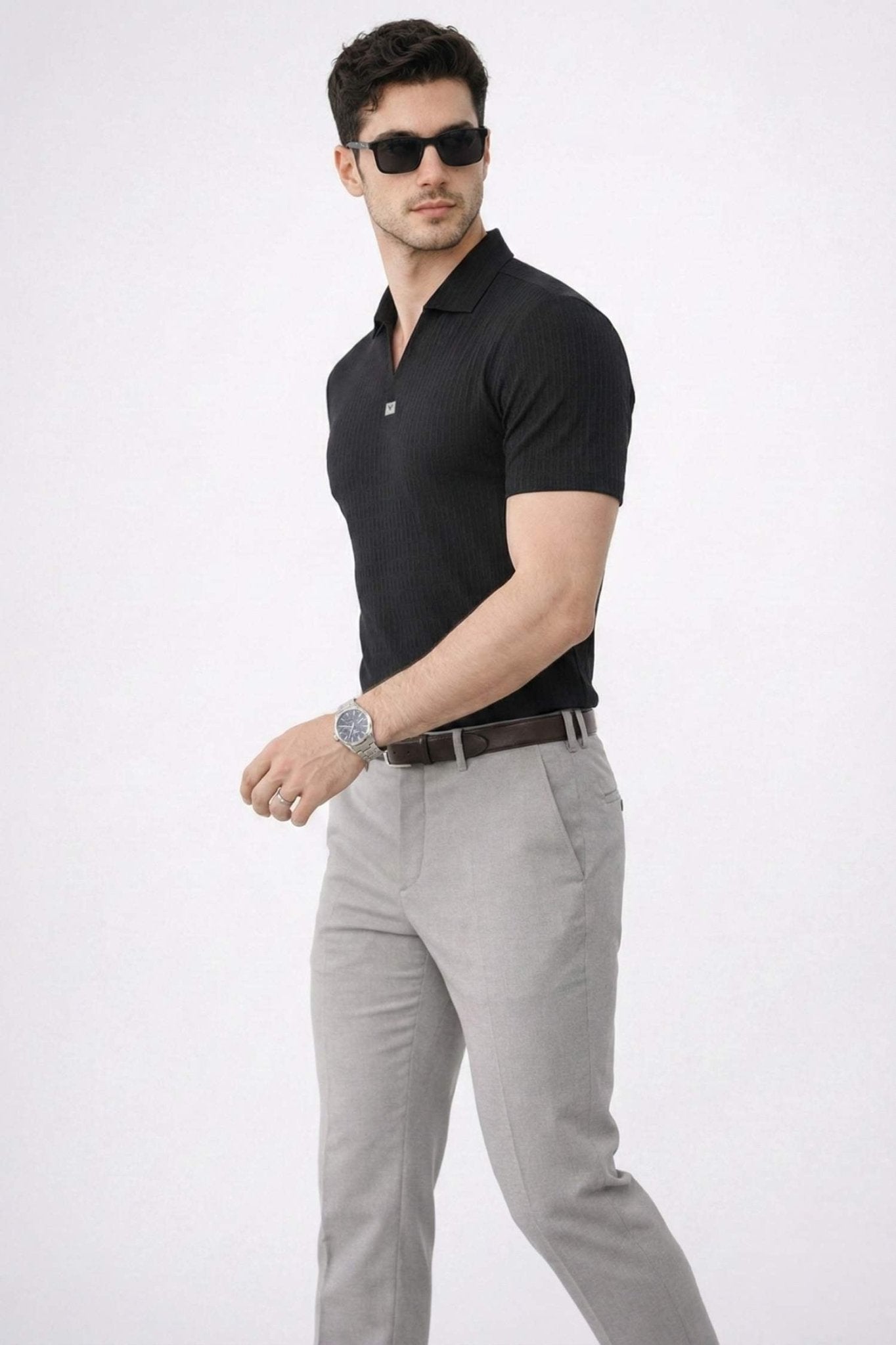 Onyx Black Signature Polo – Highest Breathable T-Shirt - KakahuOnyx Black Signature Polo – Highest Breathable T-ShirtKakahuKakahu