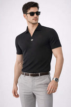 Onyx Black Signature Polo – Highest Breathable T-Shirt - KakahuOnyx Black Signature Polo – Highest Breathable T-ShirtKakahuKakahu