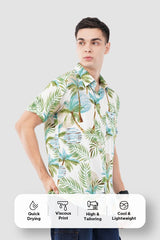 Paradise Palm Tree Print Casual Shirt – Tropical Resort Wear - KakahuParadise Palm Tree Print Casual Shirt – Tropical Resort WearKakahuKakahu
