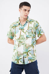 Paradise Palm Tree Print Casual Shirt – Tropical Resort Wear - KakahuParadise Palm Tree Print Casual Shirt – Tropical Resort WearKakahuKakahu