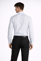 Power blue Giza cotton poplin shirt Premium formal wear - KakahuPower blue Giza cotton poplin shirt Premium formal wearKakahuKakahu