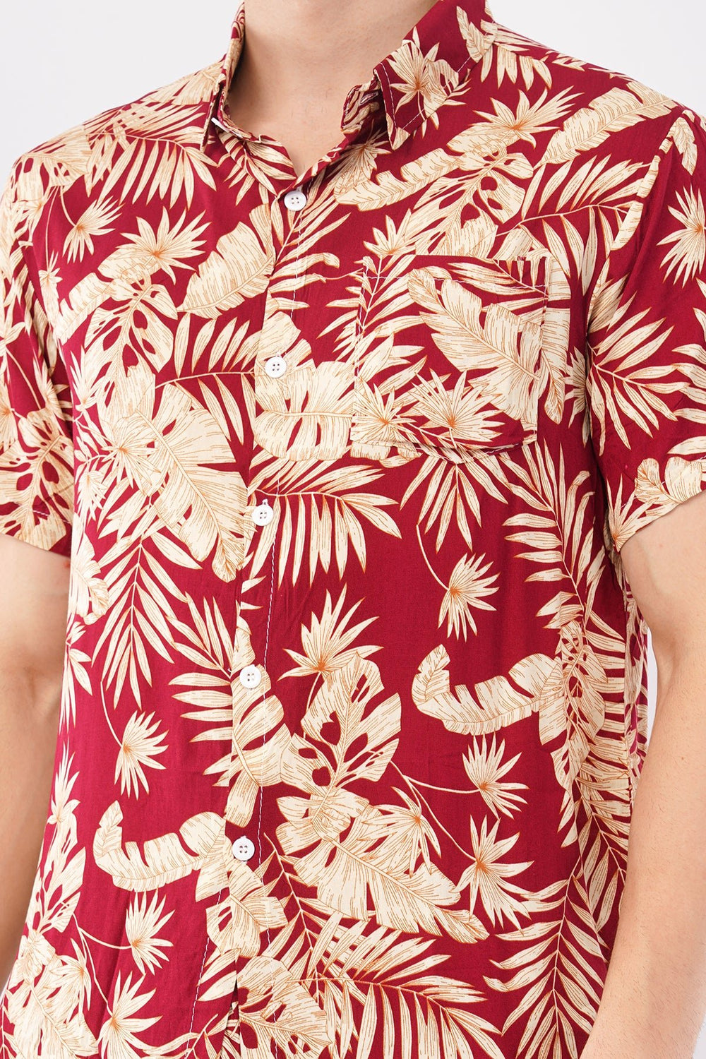 Red Tropical Palm Print Co - Ord Set – Stylish Vacation Wear - KakahuRed Tropical Palm Print Co - Ord Set – Stylish Vacation WearKakahuKakahu