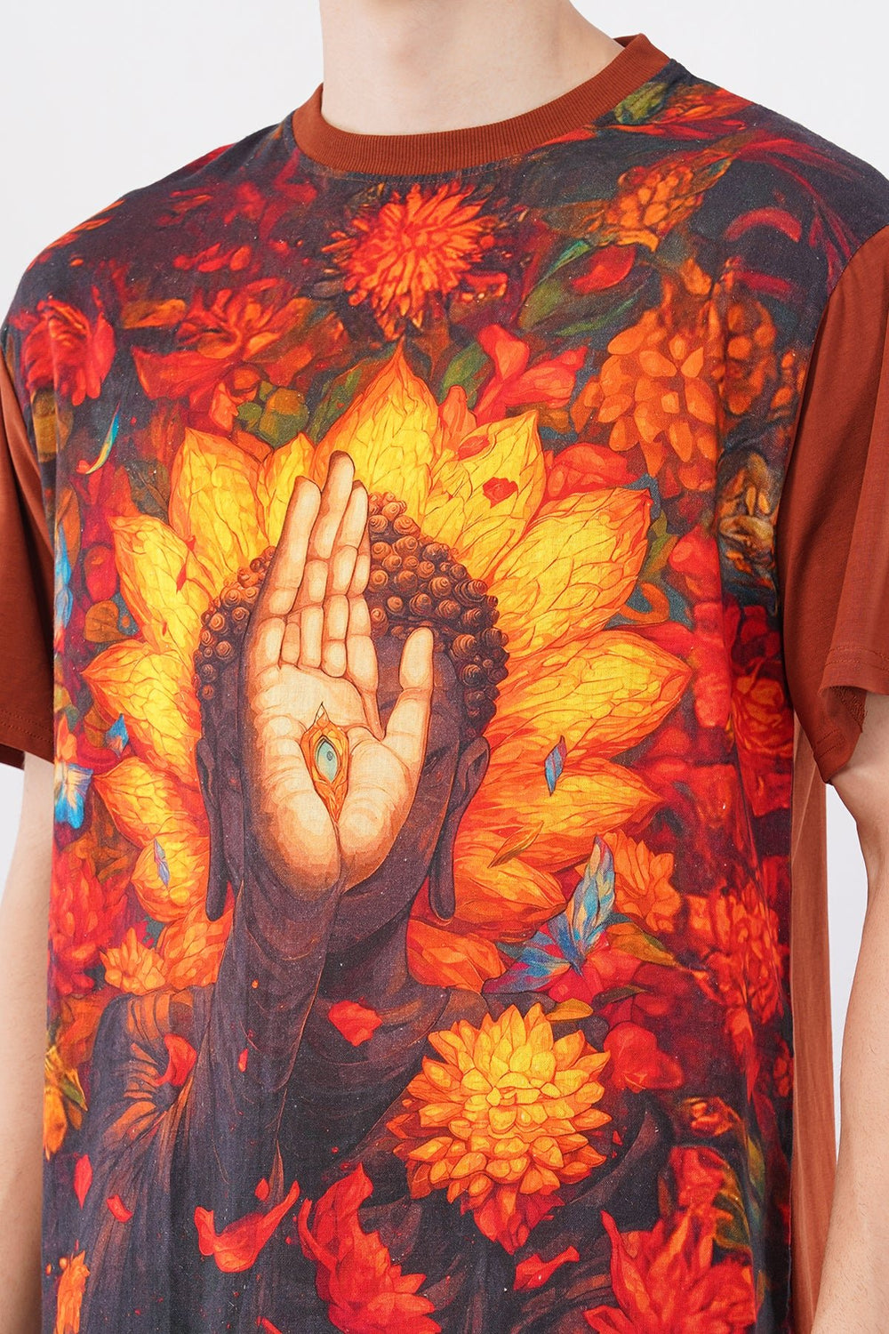 Sacred Bloom DTG Printed Organic Flex T-Shirt – Premium Comfort - KakahuSacred Bloom DTG Printed Organic Flex T-Shirt – Premium ComfortKakahuKakahu