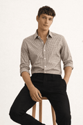 SandCheck Formal Shirt – Classic Checked Office Wear - KakahuSandCheck Formal Shirt – Classic Checked Office WearKakahuKakahu
