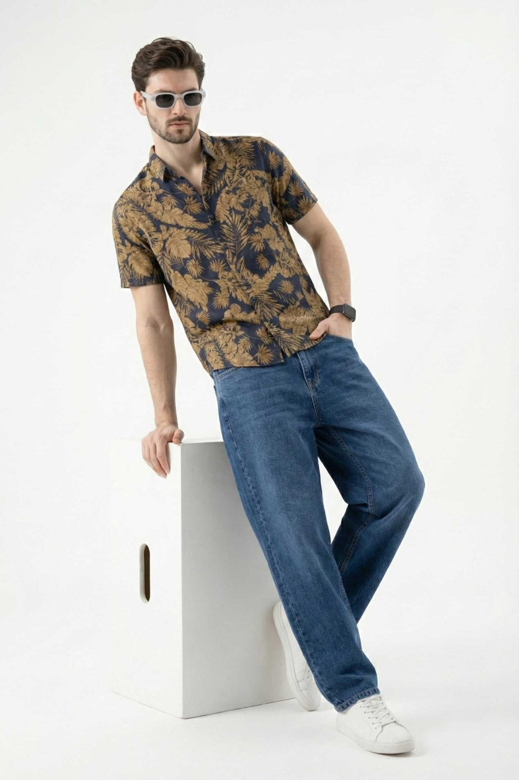 Sapphire Plaid Tailored Shirt – Premium Printed Formal Wear - KakahuSapphire Plaid Tailored Shirt – Premium Printed Formal WearKakahuKakahu