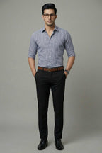 SkyGrid Formal Shirt – Premium Checked Office Wear - KakahuSkyGrid Formal Shirt – Premium Checked Office WearKakahuKakahu