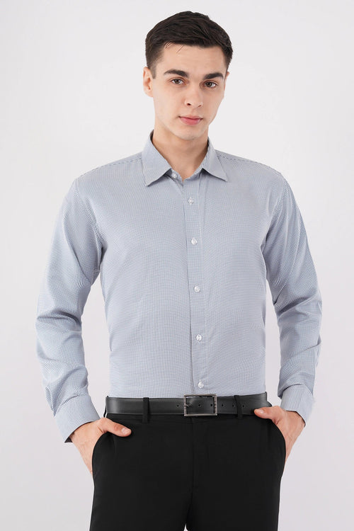 SkyGrid Formal Shirt – Premium Checked Office Wear