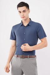 Stitchless Elite Blue Business Shirt – Seamless Professional Wear - KakahuStitchless Elite Blue Business Shirt – Seamless Professional WearKakahuKakahu