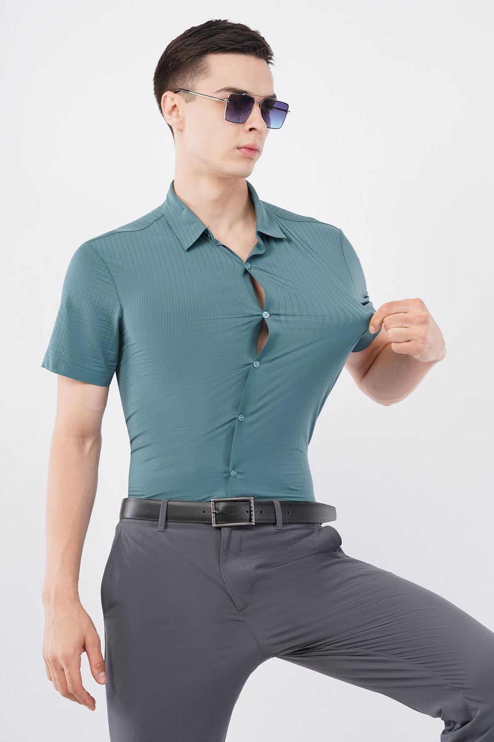 Stitchless Premier Green Shirt – Seamless Modern Luxury - KakahuStitchless Premier Green Shirt – Seamless Modern LuxuryKakahuKakahu