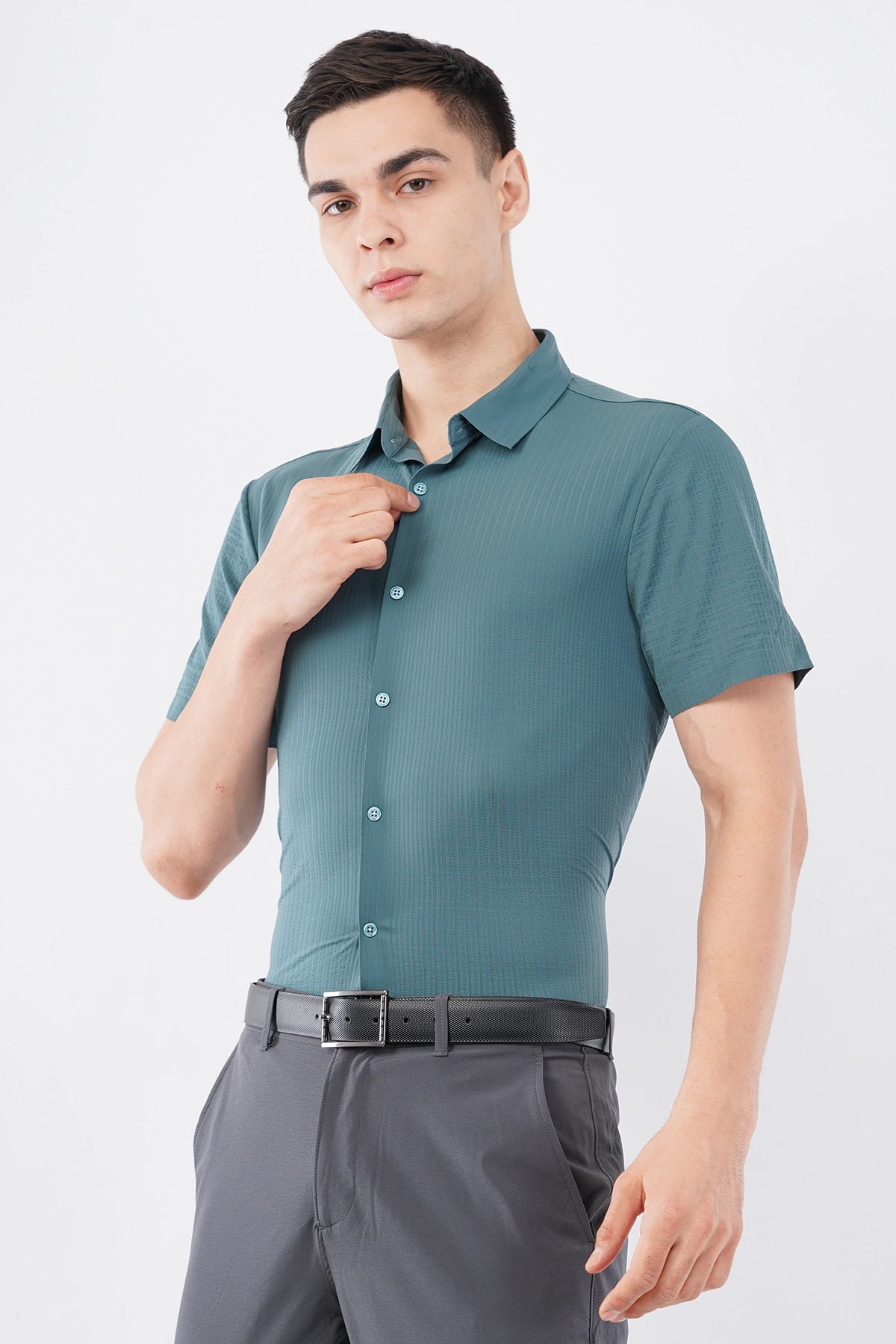 Stitchless Premier Green Shirt – Seamless Modern Luxury - KakahuStitchless Premier Green Shirt – Seamless Modern LuxuryKakahuKakahu