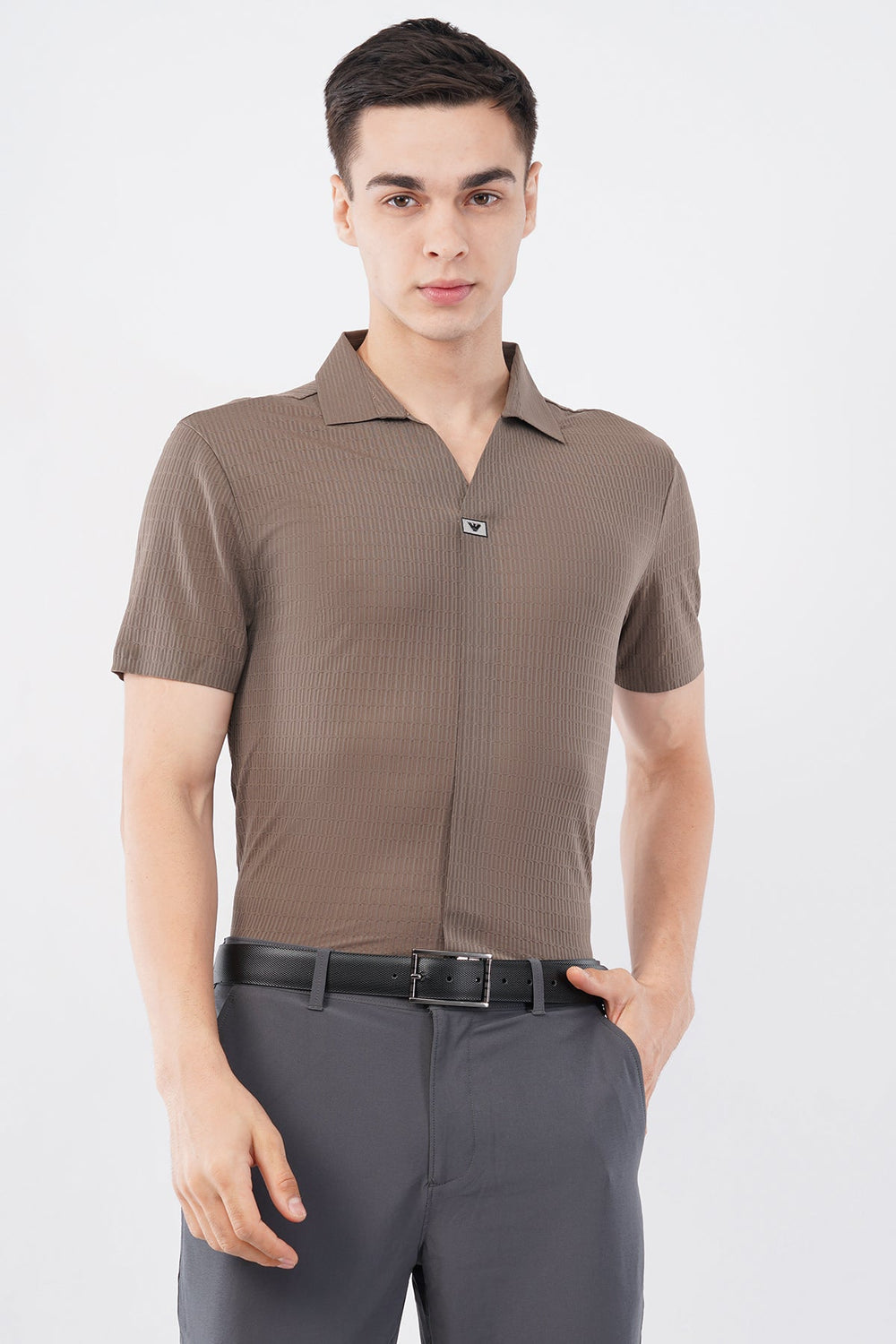 Taupe Prestige Brown Polo – Highest Breathable T-Shirt - KakahuTaupe Prestige Brown Polo – Highest Breathable T-ShirtKakahuKakahu