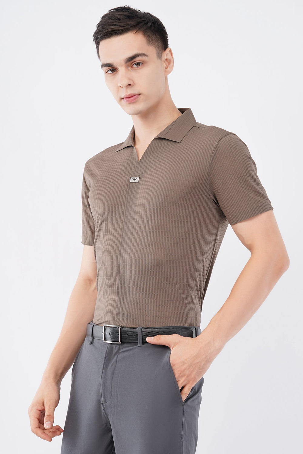 Taupe Prestige Brown Polo – Highest Breathable T-Shirt - KakahuTaupe Prestige Brown Polo – Highest Breathable T-ShirtKakahuKakahu