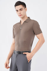 Taupe Prestige Brown Polo – Highest Breathable T-Shirt - KakahuTaupe Prestige Brown Polo – Highest Breathable T-ShirtKakahuKakahu