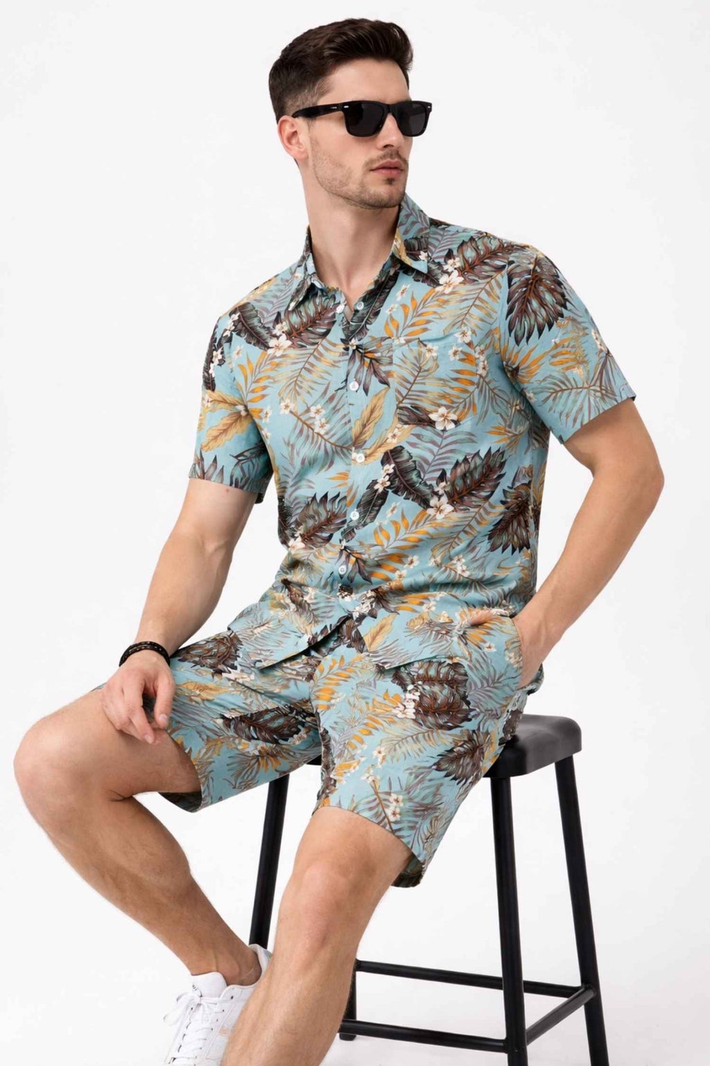 Tropical Paradise Co - Ord Set – Vibrant Printed Vacation Wear - KakahuTropical Paradise Co - Ord Set – Vibrant Printed Vacation WearKakahuKakahu